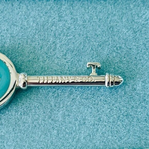 New Tiffany & Co. Blue Key Charm - Picture 6 of 8